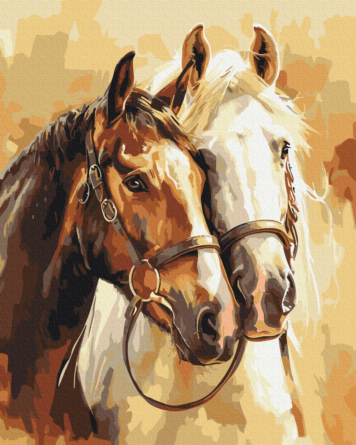 Painting by numbers Noble horses