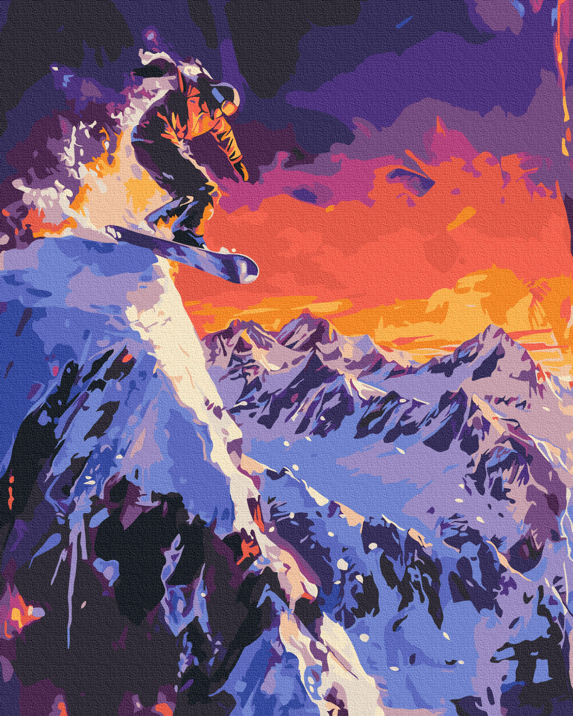 Painting by numbers Conqueror of the mountains