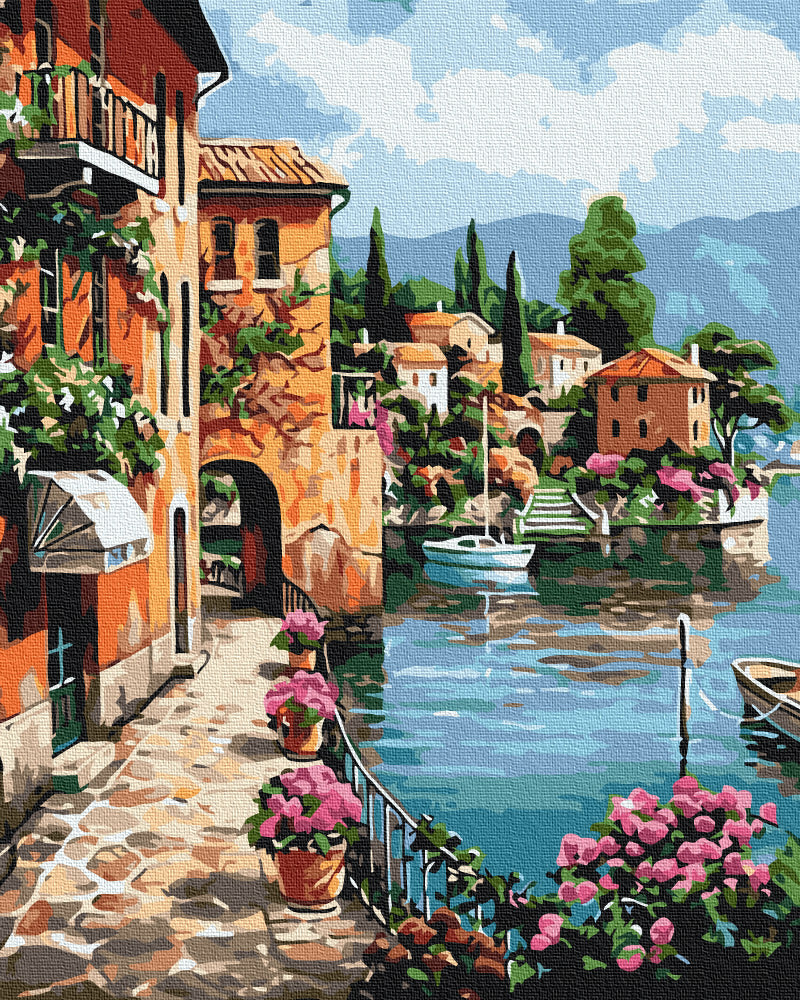 Painting by numbers Under the sun Positano