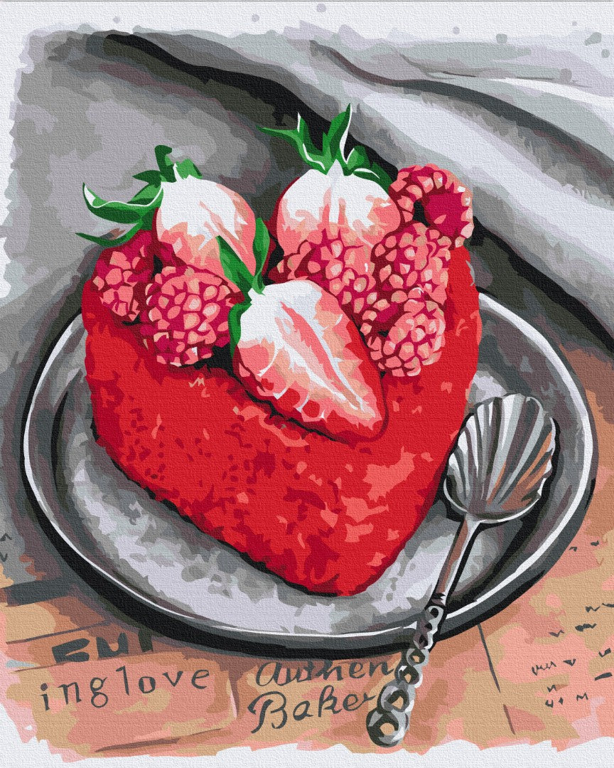 Painting by numbers Love for dessert © Anna Kulyk
