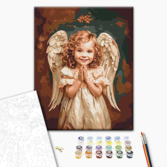 Painting by numbers An angelic smile