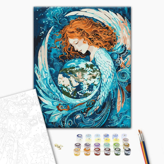 Painting by numbers Embrace of the Universe
