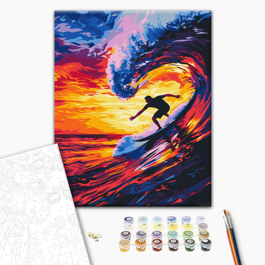 Painting by numbers Hold the wave