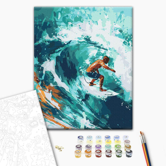 Painting by numbers Surfer of the soul