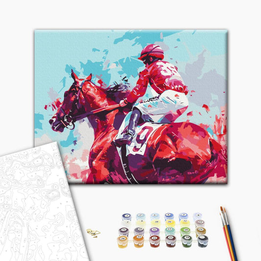 Painting by numbers The rider of victory
