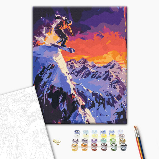 Painting by numbers Conqueror of the mountains