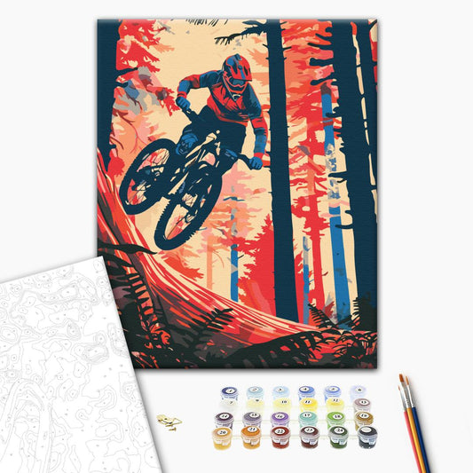 Painting by numbers Adrenaline on wheels
