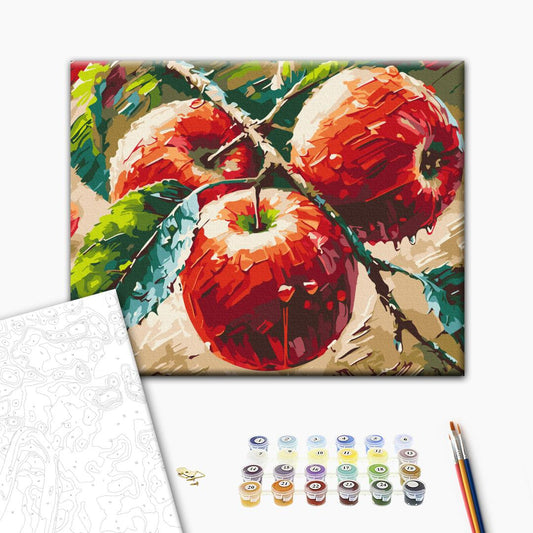 Painting by numbers Fresh apples © Oleg Loburak