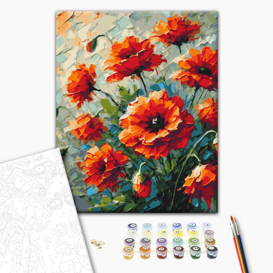 Painting by numbers Poppies © Oleg Loburak