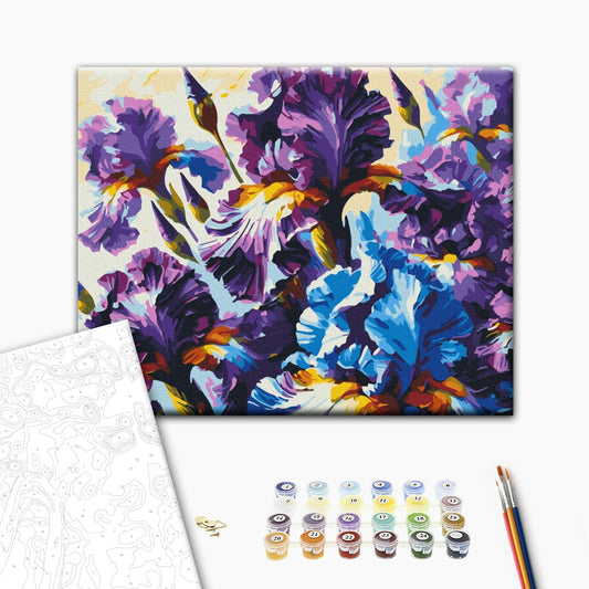Painting by numbers Fragrant irises © Oleg Loburak