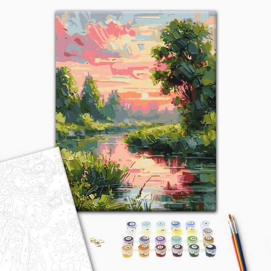 Painting by numbers Cozy landscape © Oleg Loburak