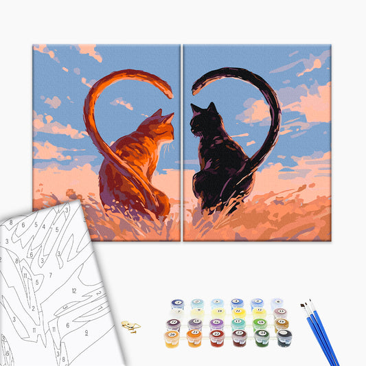 Painting by numbers Love that warms