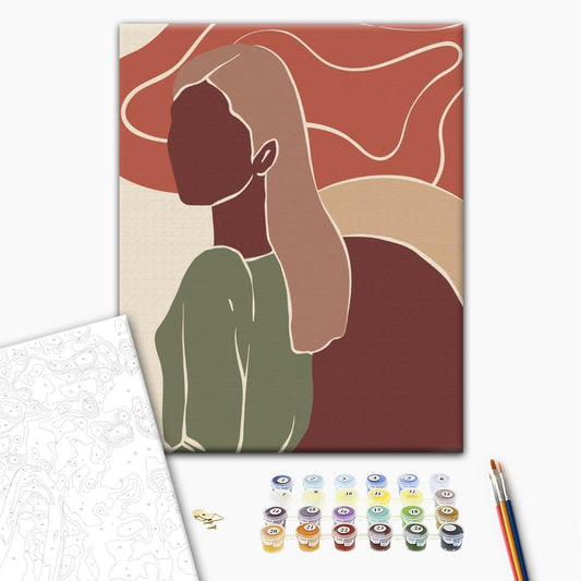 Painting by numbers Triptych pastel art 3
