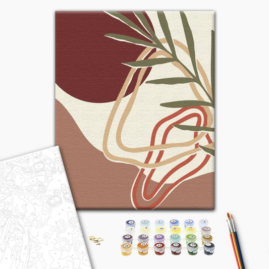 Painting by numbers Triptych pastel art 1