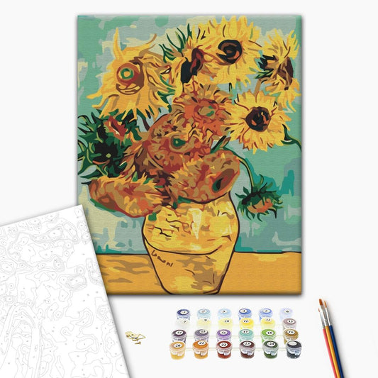Painting by numbers Sunflowers. Van Gogh