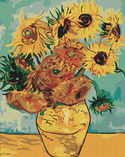 Painting by numbers Sunflowers. Van Gogh