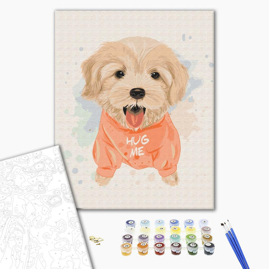 Painting by numbers Doggy buddy