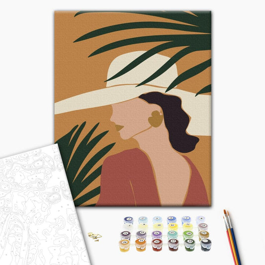 Painting by numbers Pastel Tropics: Triptych 3