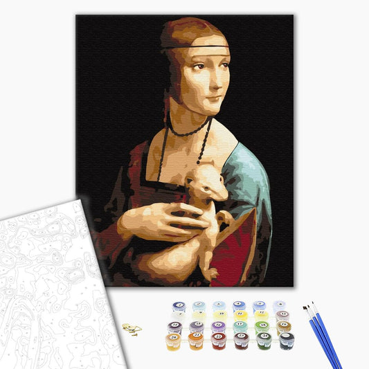 Painting by numbers Lady with an ermine. Leonardo da Vinci