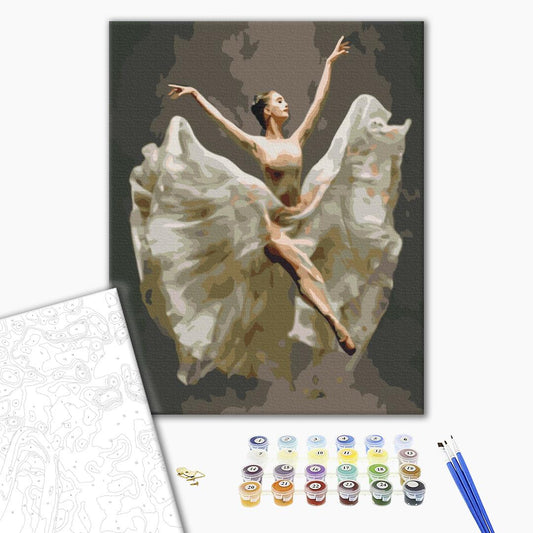 Painting by numbers Ballerina in flight
