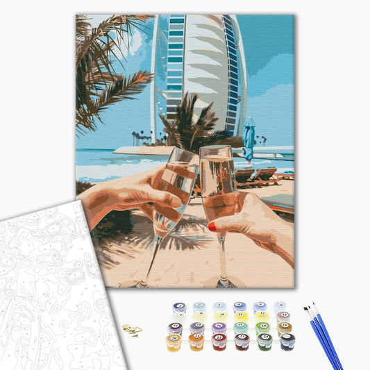 Painting by numbers Dubai for two