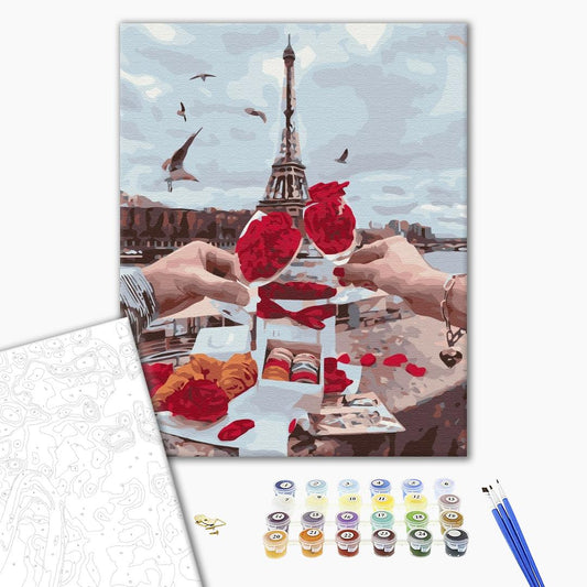 Painting by numbers Picnic in Paris
