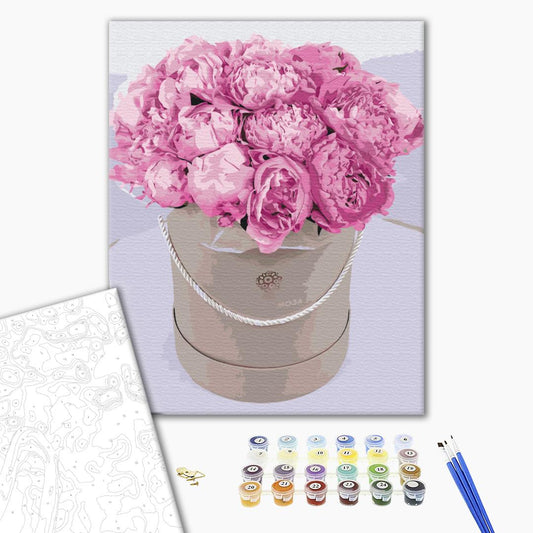 Painting by numbers Peonies for a loved one