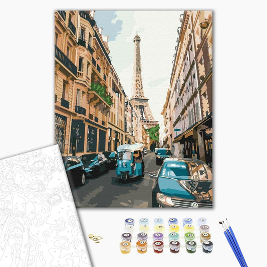 Painting by numbers Tourist Paris