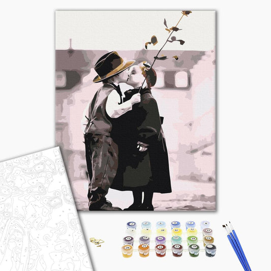Painting by numbers First kiss