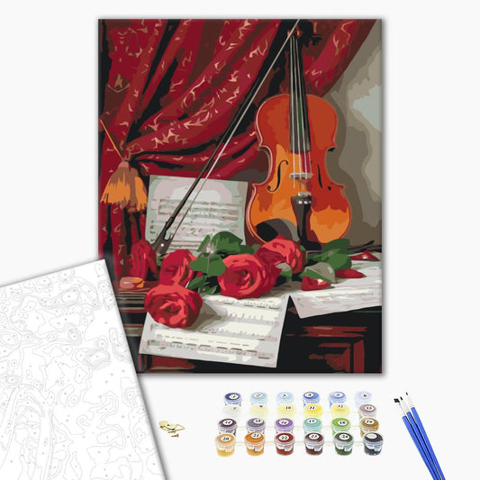 Painting by numbers Music of flowers