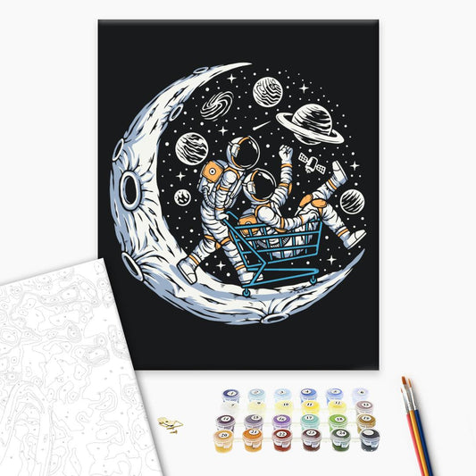 Painting by numbers Lunar heroes