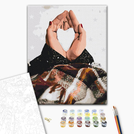 Painting by numbers Winter love