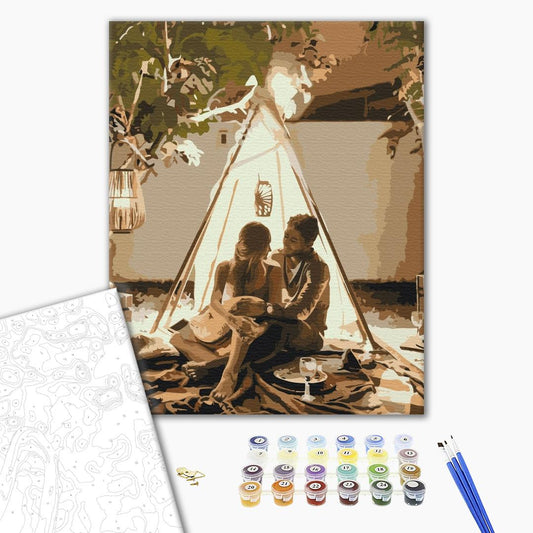 Painting by numbers Comfort for two
