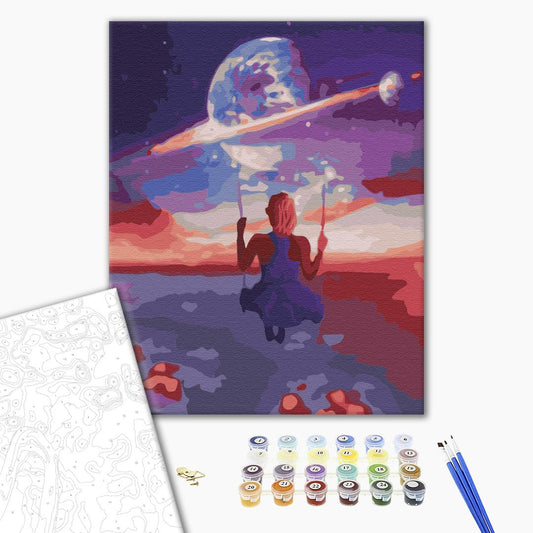 Painting by numbers Space dreams