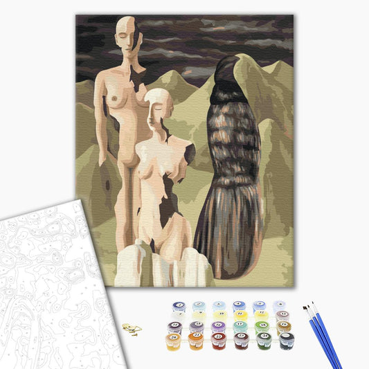 Painting by numbers Polar light.Rene Magritte
