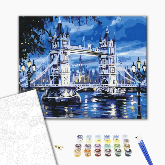 Painting by numbers Tower Bridge