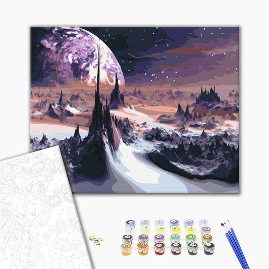 Painting by numbers Space landscapes