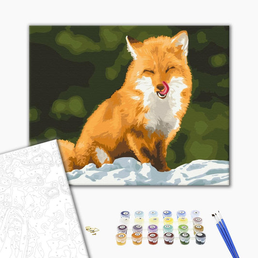 Painting by numbers Little fox sister