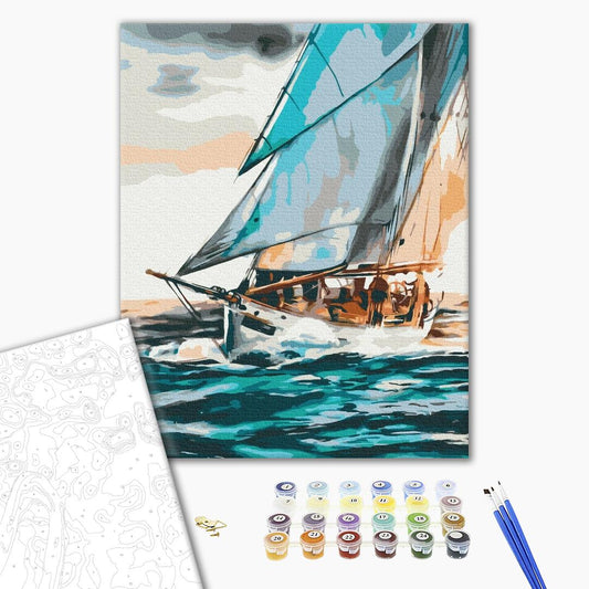 Painting by numbers Sea voyage ©Iryna Ponamarchuk