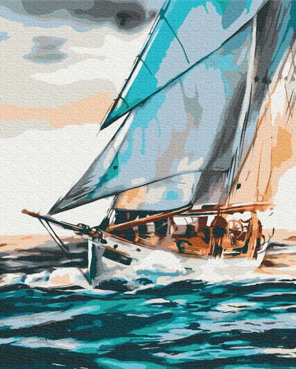 Painting by numbers Sea voyage ©Iryna Ponamarchuk