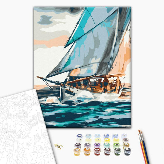 Painting by numbers Sea voyage ©Iryna Ponamarchuk
