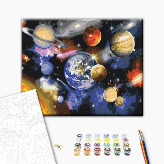 Painting by numbers Parade of planets