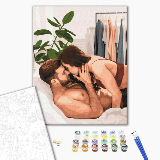 Painting by numbers Сozy hugs