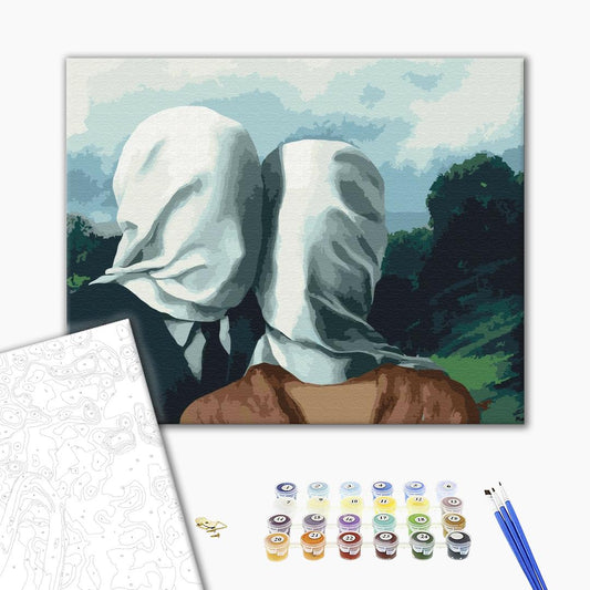 Painting by numbers Rene Magritte «Loversі»