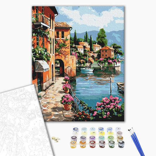 Painting by numbers Under the sun Positano