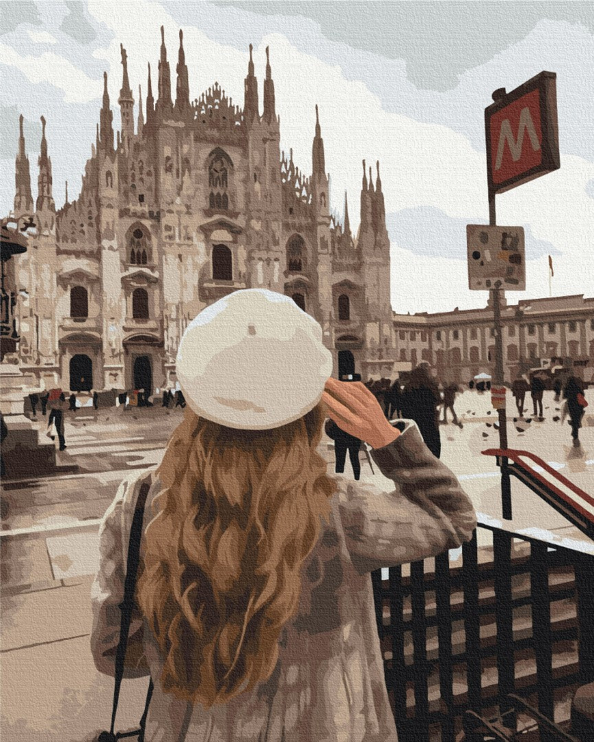 Painting by numbers Walk in Milan ©miss_maleficient_