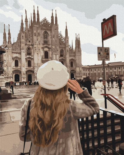 Painting by numbers Walk in Milan ©miss_maleficient_