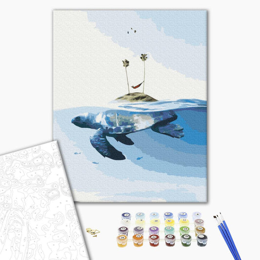 Painting by numbers Turtle Island