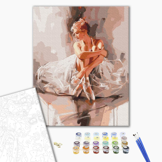 Painting by numbers Ballerina in a cloud of tenderness