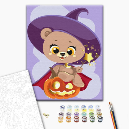 Painting by numbers Magic teddy bear